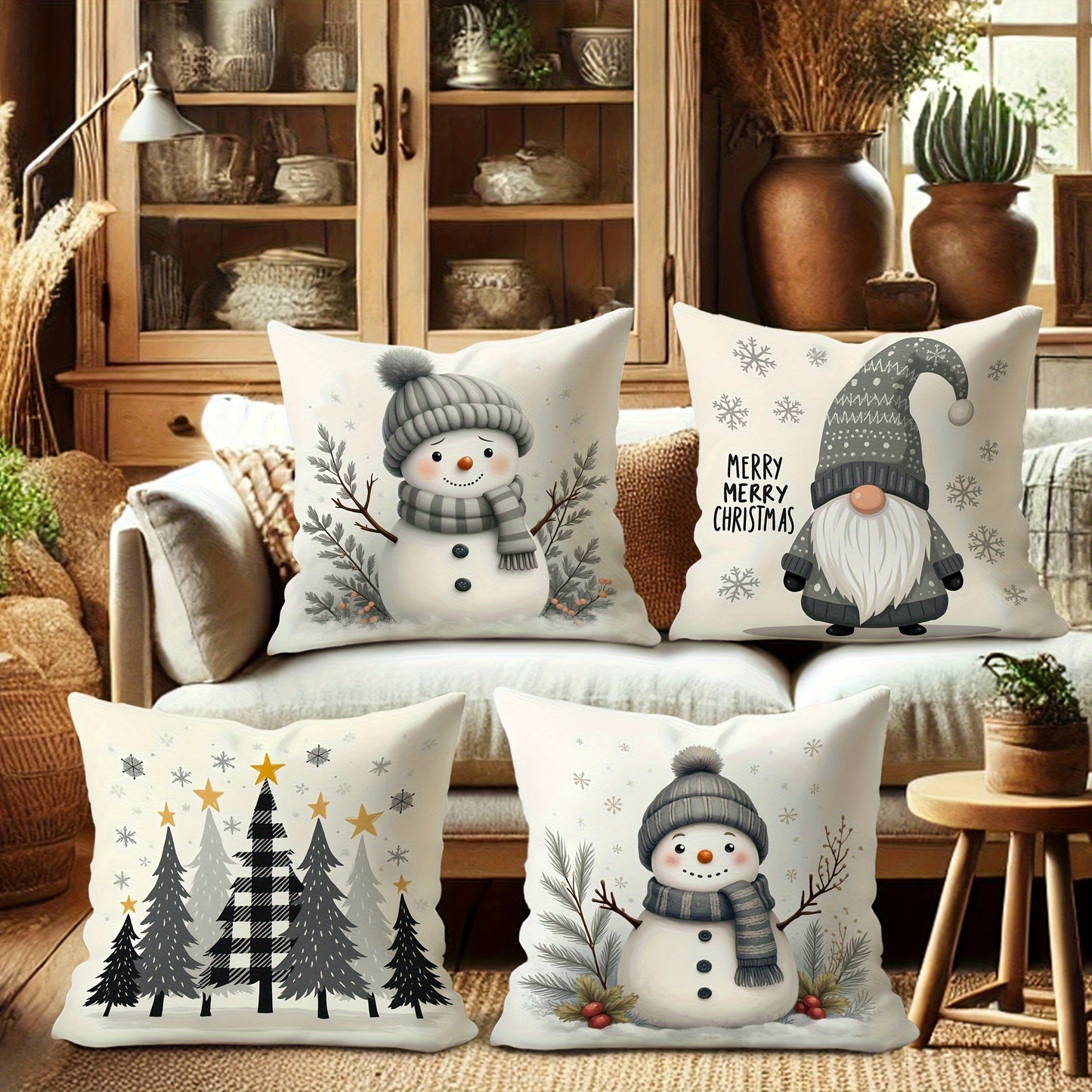 Weihnachtliche Kissen