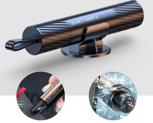 2 in 1 Notfall-Glasbrecher, Sicherheitsgurtschneider