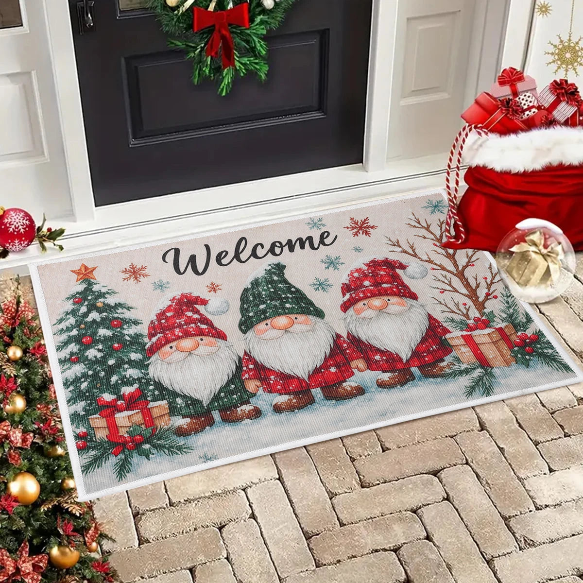 Weihnachten Willkommen Fußmatte
