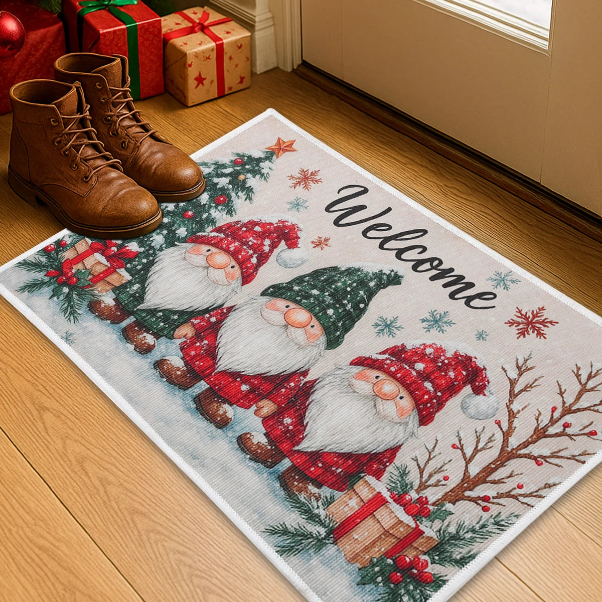 Weihnachten Willkommen Fußmatte